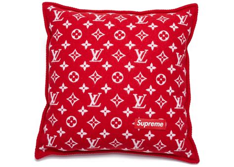 louis vuitton supreme pillow|Louis Vuitton pillow sliders women.